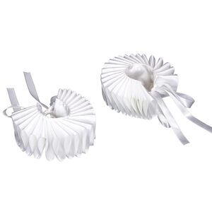 9193 Clown Collar,jester Neck Ruffle Collar,satin Detachable